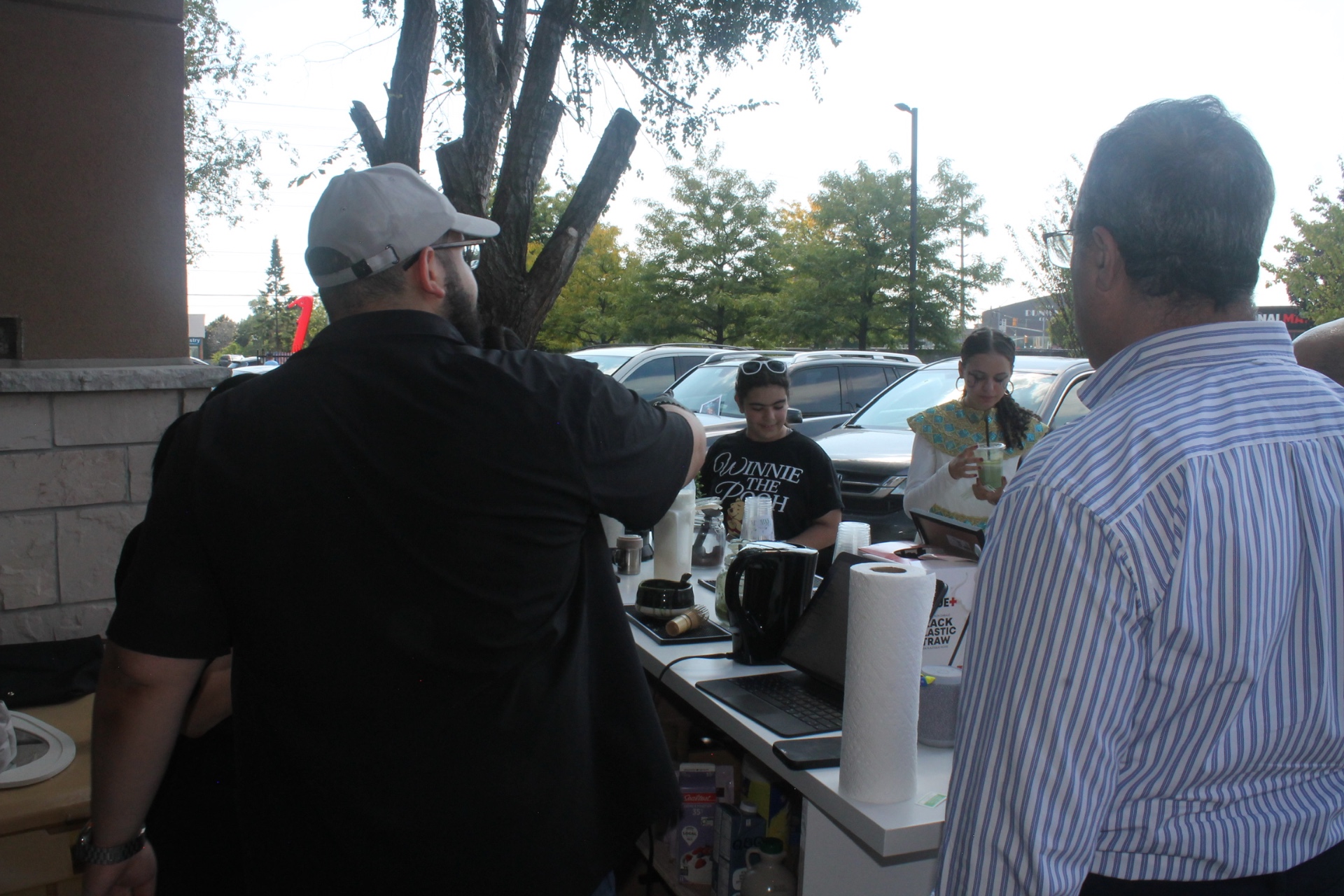 Sip Social pop-up serving guests
